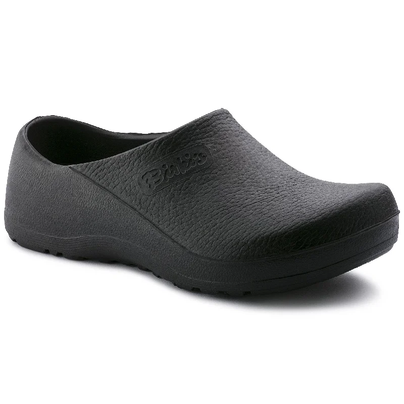 BIRKENSTOCK PROFI-BIRKI BLACK POLYURETHANE UNISEX Aesthetic  