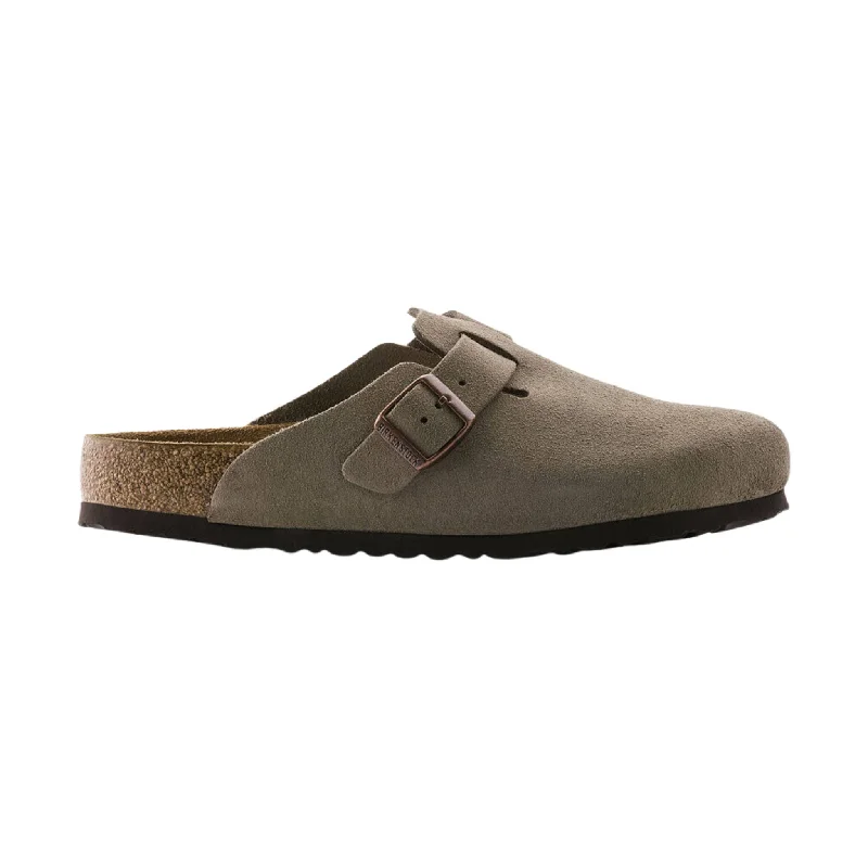 Birkenstock Boston Soft Footbed - Suede Taupe Suede Desert Boot 