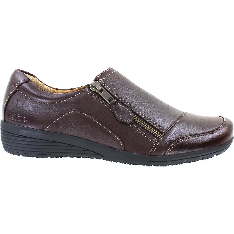 Women's Taos Character Brunette Leather Performance Running Sneaker Look  