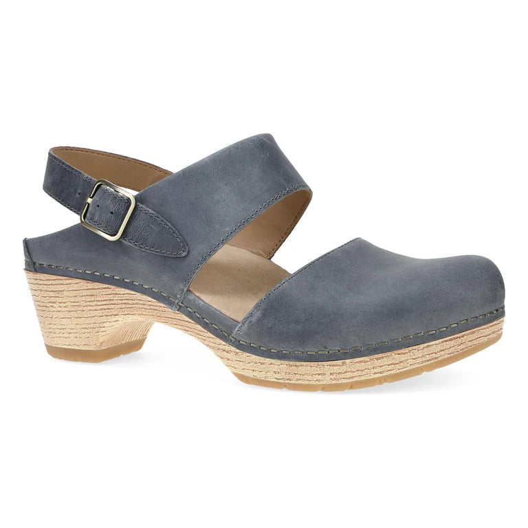 Lucia Mary Jane in Denim Camouflage Print Boot Style  