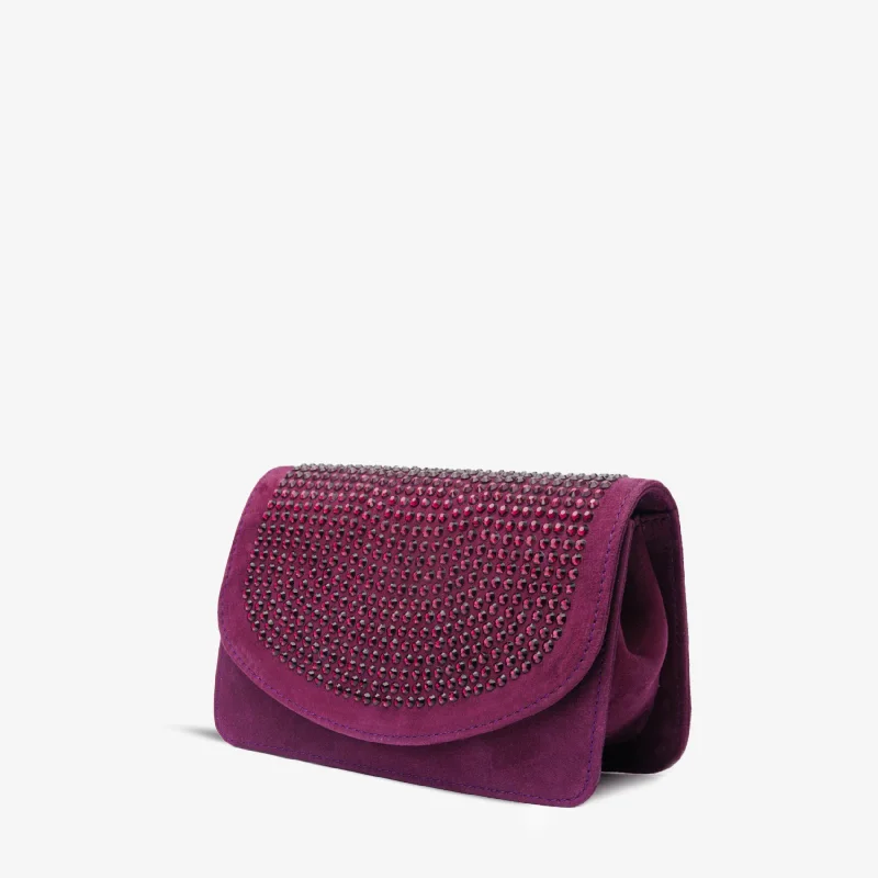 The Ailano Purple Leather Handbag Monochromatic Shoe Look  
