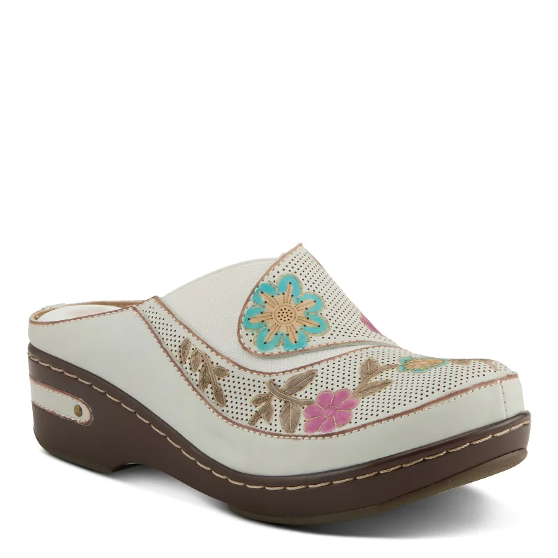 L'ARTISTE CHINO-FLOWER CLOGS Neon - Accent Sneaker Look  