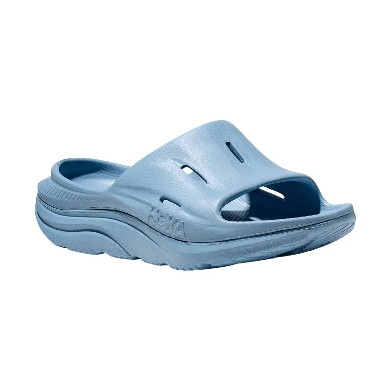 HOKA Ora Recovery Slide 3 - Dusk Striped Shoe Style  