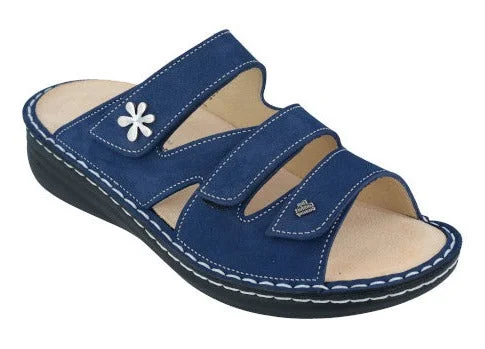 Grenada Atoll (Blue) Nubuck Art Deco - Inspired Shoe Look  