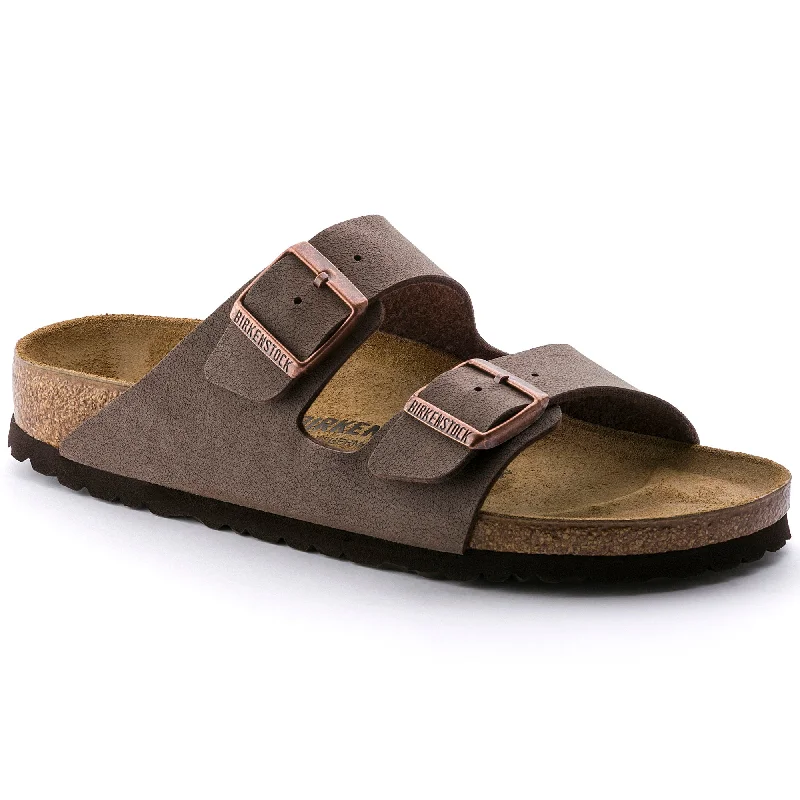 Birkenstock Womens Arizona Birkibuc Sandals Mocha/Stone  Medium/Narrow Camouflage Print Boot Style  