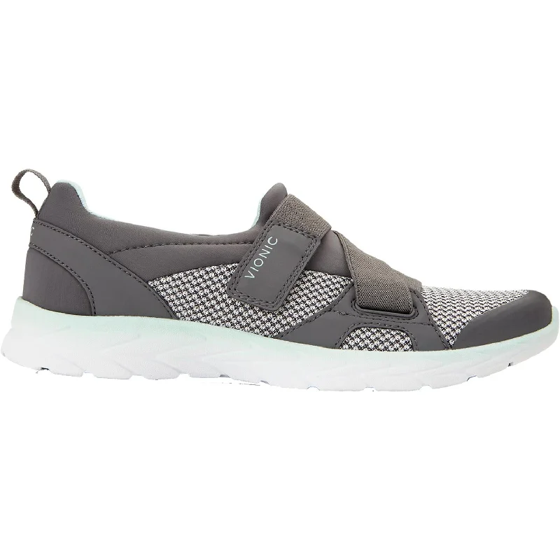 Women's Vionic Dash Grey/Mint Synthetic Paisley Print Shoe Design  