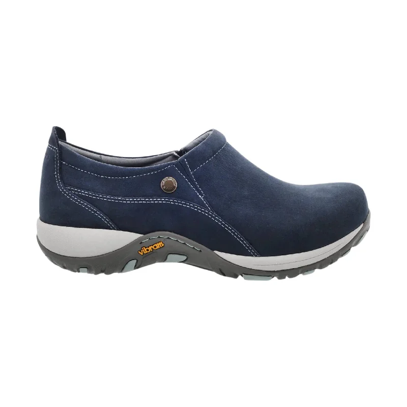 Dansko Women's Patti - Navy Combat - Inspired Military Boot Look  