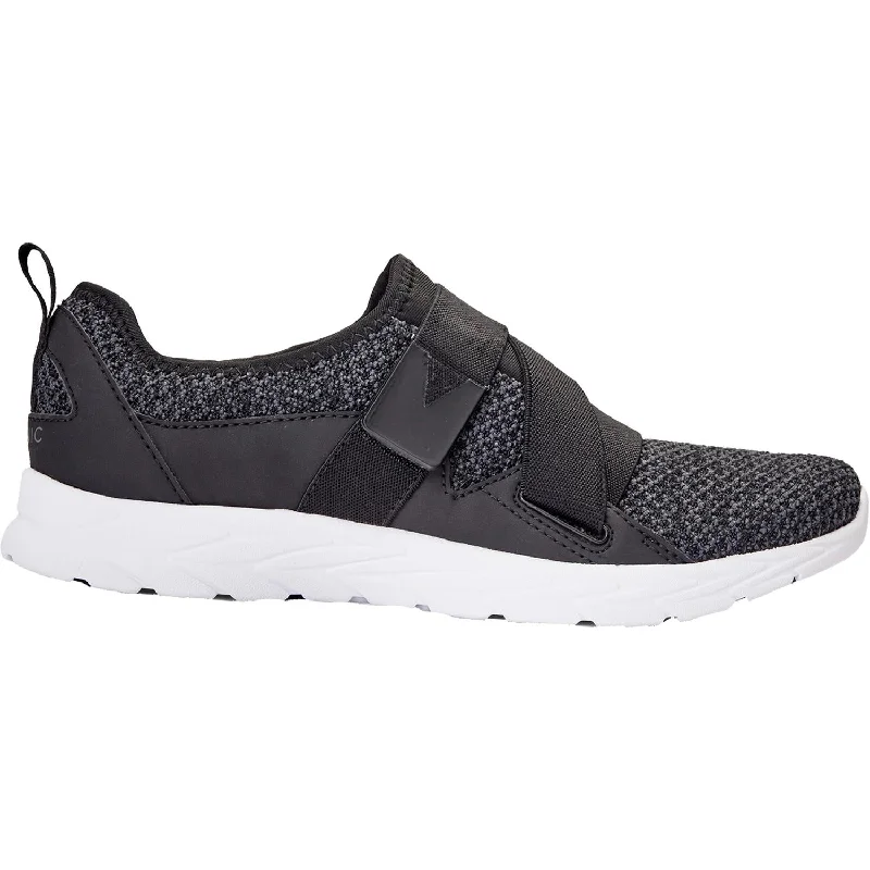 Women's Vionic Aimmy Black Knit Fabric Minimalist Sneaker Style  