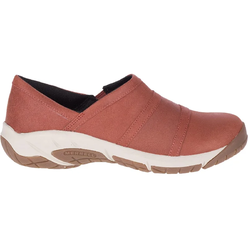 Women's Merrell Encore Moc 4 Redwood Leather Ankle - High Military Boot Style  
