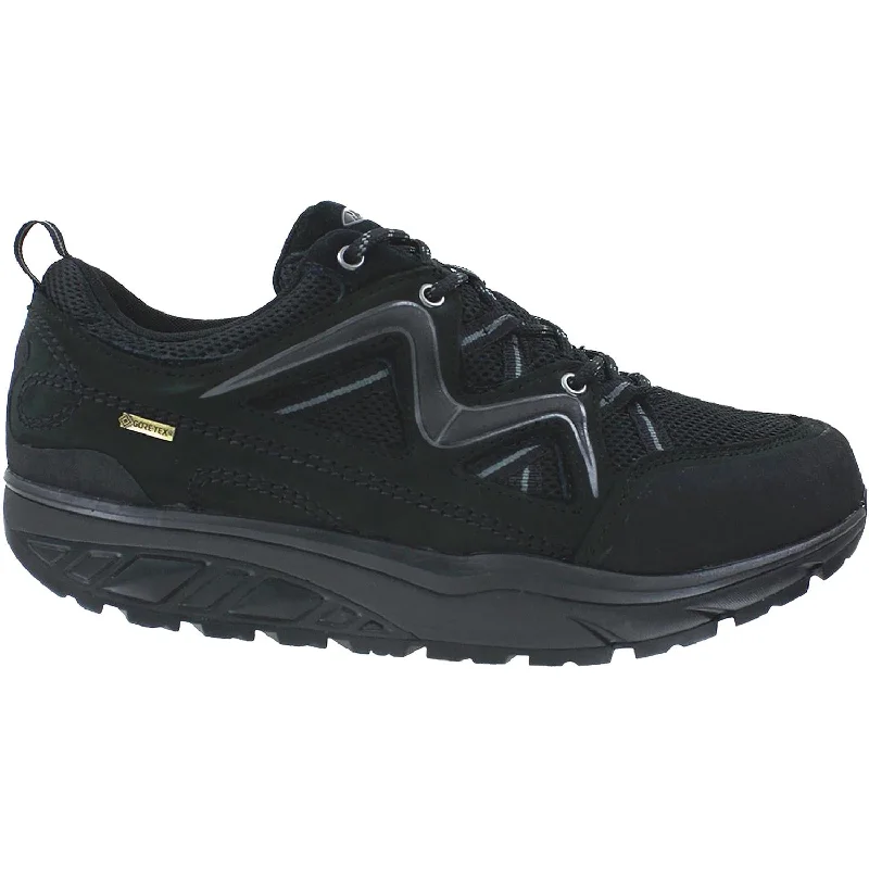 Women's MBT Himaya GTX - Waterproof Black/Black Nubuck/Suede/Mesh Metallic Trim Shoe Design Women's MBT Himaya GTX - Waterproof Black/Black Nubuck/Suede/Mesh Metallic Trim Shoe Design