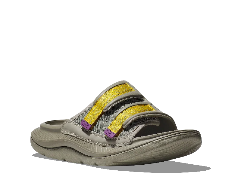 Unisex Hoka Ora Luxe Color: Barley / Aura Bespoke Shoe Aesthetic 