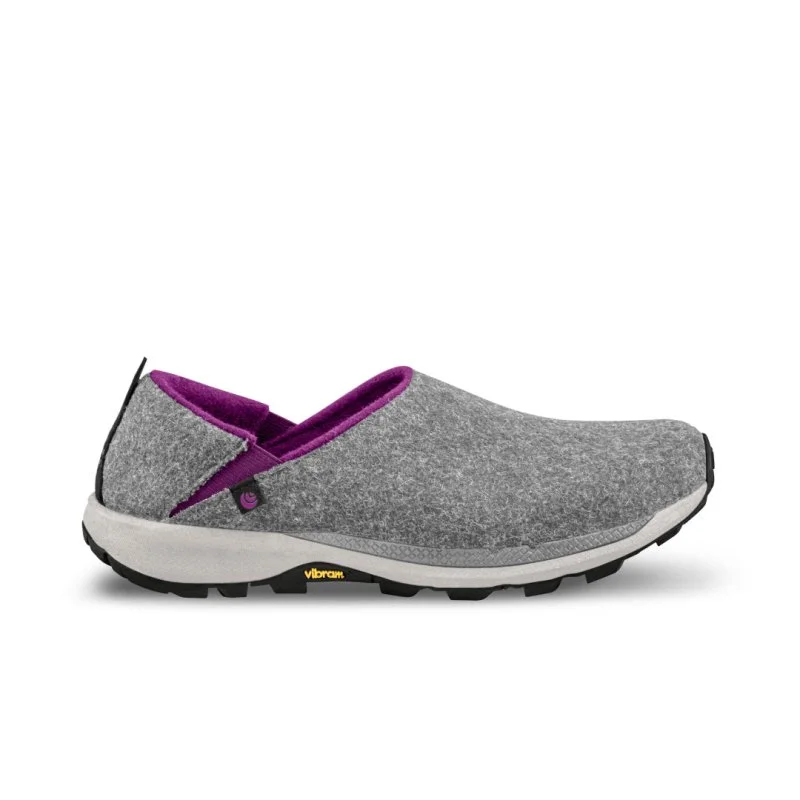 Topo Athletic Women's Rekovr 2 - Grey/Purple Striped Shoe Style  