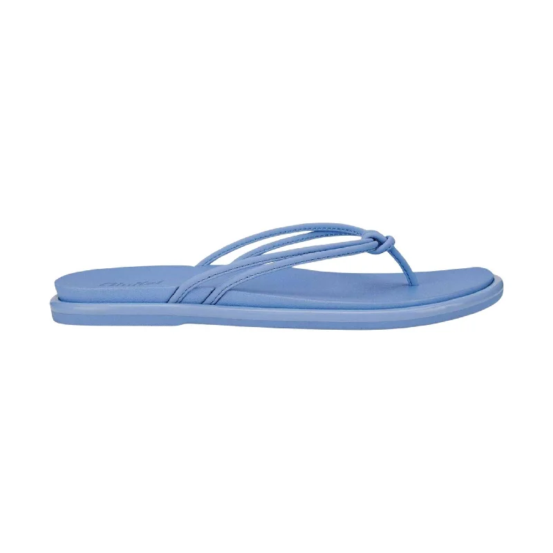 Olukai Women's Aka Flip Flop - Cloud Blue Glow - in - the - Dark Shoe Design  