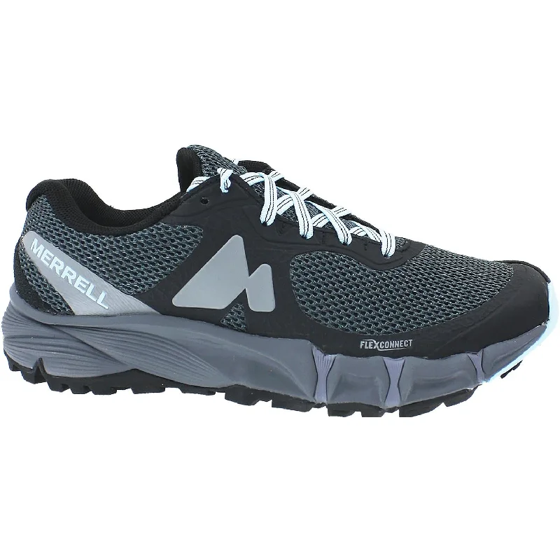 Women's Merrell Agility Charge Flex Black Mesh Patchwork Shoe Aesthetic  