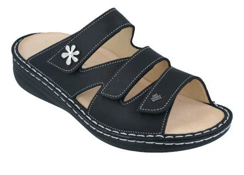 Grenada Black Nubuck Monochromatic Shoe Look  