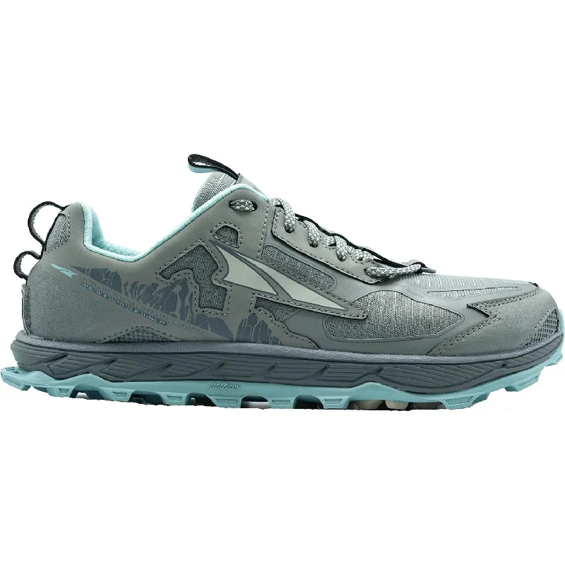 Women's Altra Lone Peak 4.5 Natural Grey/Turquoise Mesh Artisan - Crafted Loafer Style  