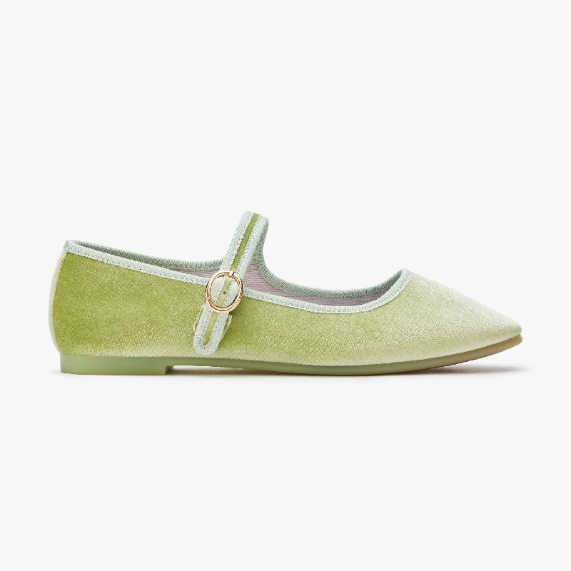 Belle Mary Jane - Lime Bespoke Shoe Aesthetic 