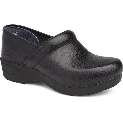 DANSKO XP 2.0 BLACK FLORAL TOOLED Ankle - High Military Boot Style  