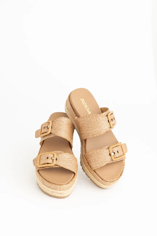 Funny Dark Tan Strap - Up Sandal Resort Style  