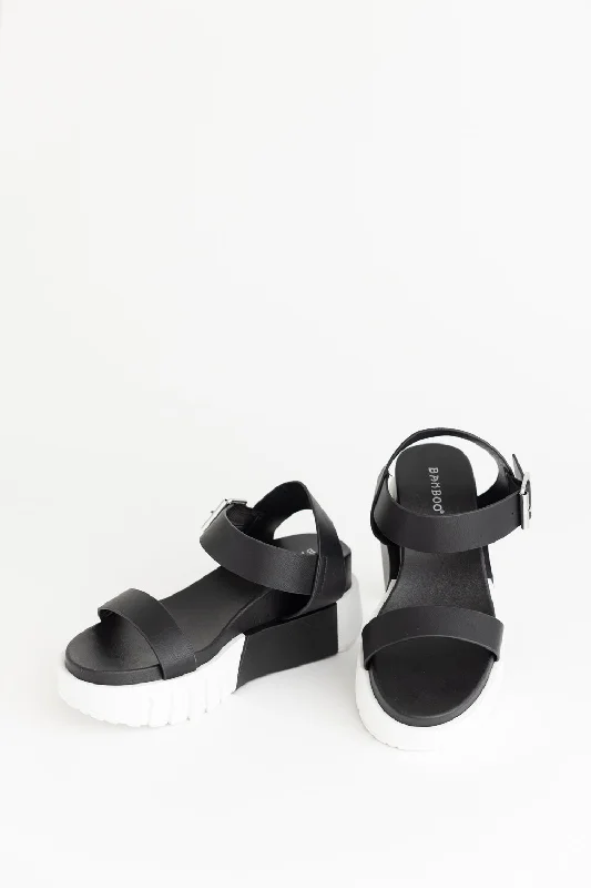 Upsurge Black Two - Tone Shoe Design  