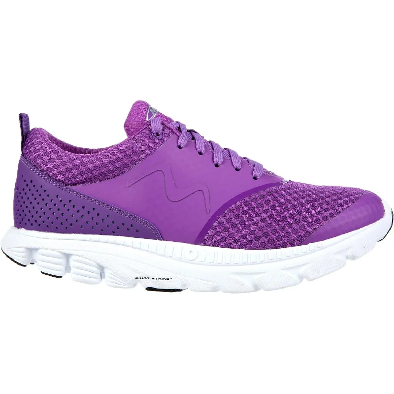 Women's MBT Speed 17 Lace Up Running Shoe Purple Mesh Moccasin Soft - Sole Style  