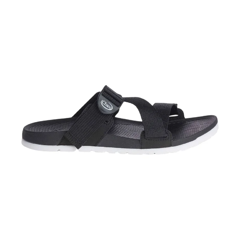 Chaco Women's Lowdown Slide - Black/White Quilted Shoe Design  