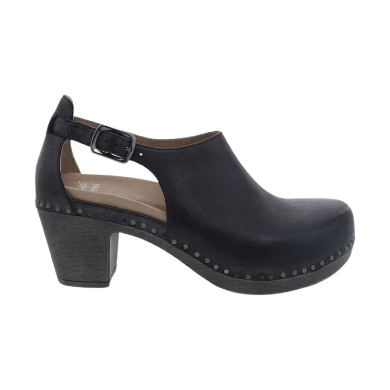 Dansko Women's Sassy - Black Rubber - Sole Plimsoll Look  