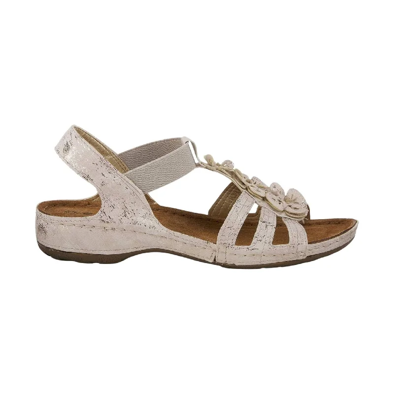 Flexus Women's Adede Slingback Sandal - Soft Gold Bespoke Shoe Aesthetic 
