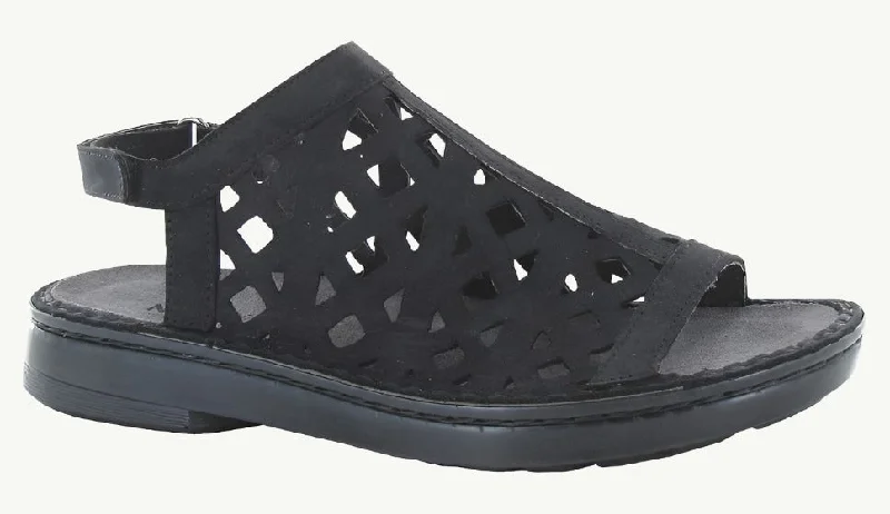 Amadora Black Nubuck Brogue Oxford Aesthetic 