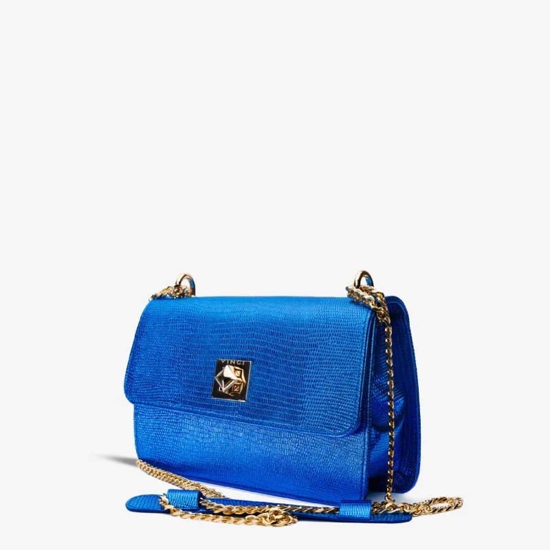 The Maple Sax Blue Leather Handbag Vintage Oxford Appeal 
