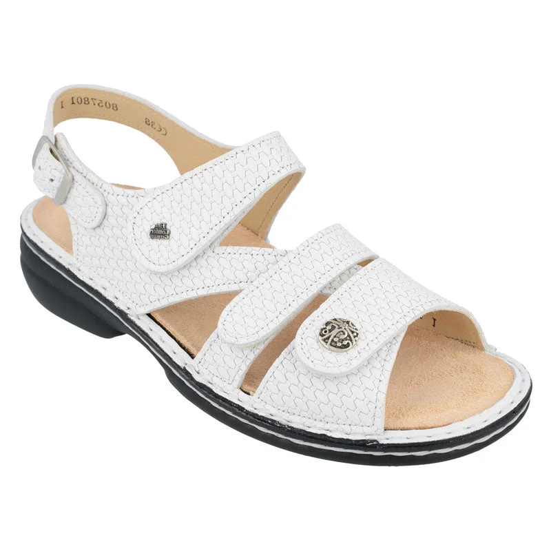 Gomera White Lotus Leather Paisley Print Shoe Design  