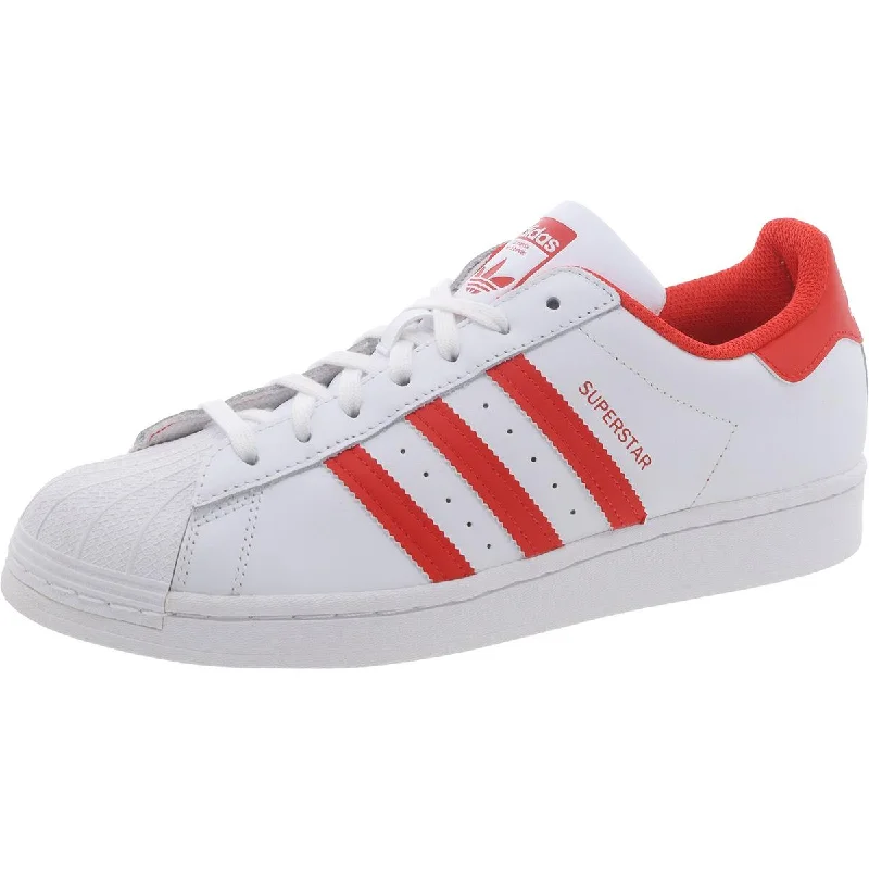 Adidas Mens SUPERSTAR Leather Lace up Casual And Fashion Sneakers Two - Tone Shoe Design Adidas Mens SUPERSTAR Leather Lace up Casual And Fashion Sneakers Two - Tone Shoe Design