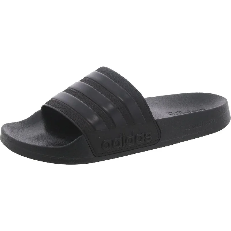 Adidas Womens Adilette Shower Slip On Flat Pool Slides Chunky Platform Sneaker Style Adidas Womens Adilette Shower Slip On Flat Pool Slides Chunky Platform Sneaker Style