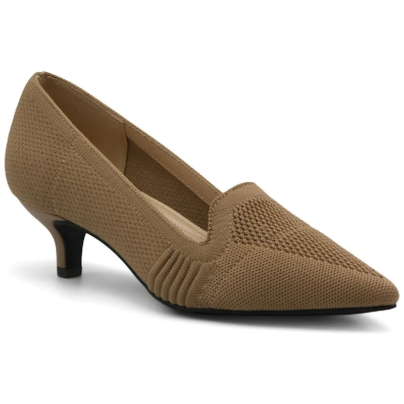 Adrienne Vittadini Womens Skippy Pointed Toe Slip-On Loafer Heels Sustainable Shoe Design Adrienne Vittadini Womens Skippy Pointed Toe Slip-On Loafer Heels Sustainable Shoe Design