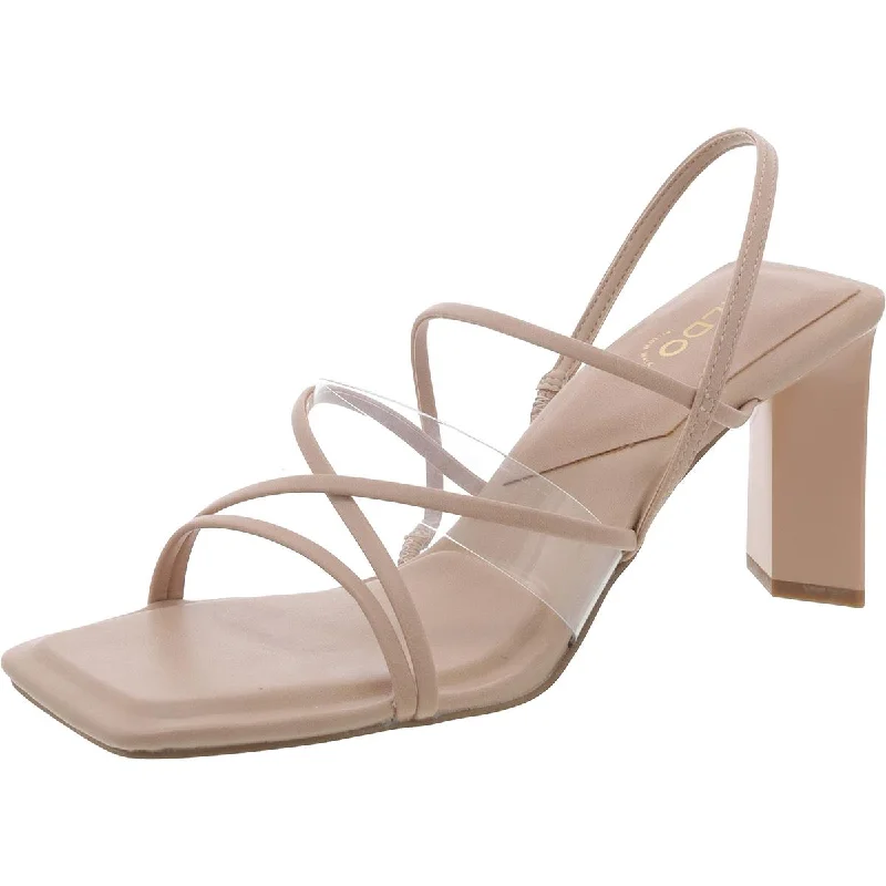 Aldo Womens JENNIFER Faux Leather Strappy Slingback Sandals Striped Shoe Style  