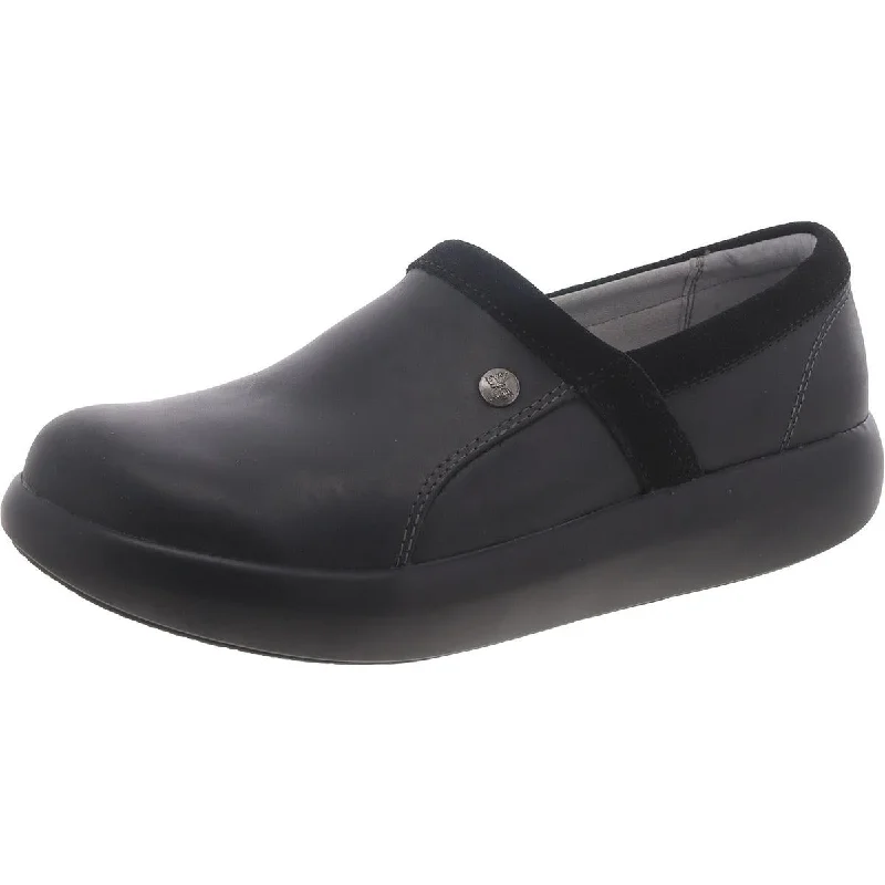 Alegria Womens Leather Slip-On Clogs Brogue Oxford Aesthetic 