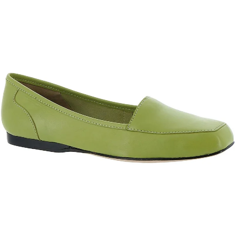 Array Womens Leather Loafers Combat - Inspired Military Boot Look  