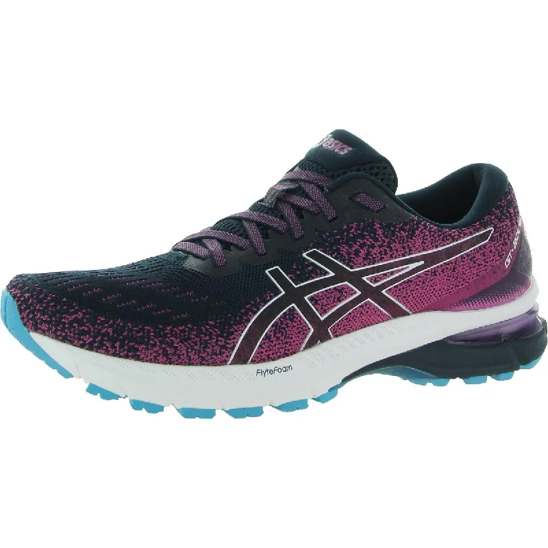 Asics Womens GT-2000 9 Knit Fitness Knit Athletic and Training Shoes Retro Basketball Sneaker Design  