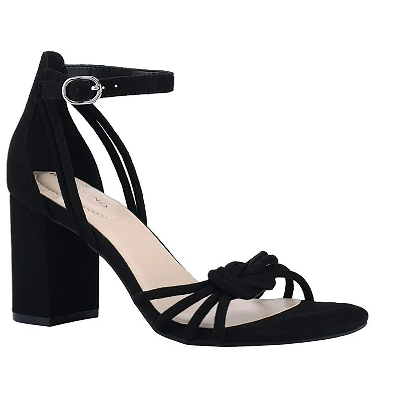 Bandolino Womens Alysa Faux Suede Open Toe Pumps Two - Tone Shoe Design  
