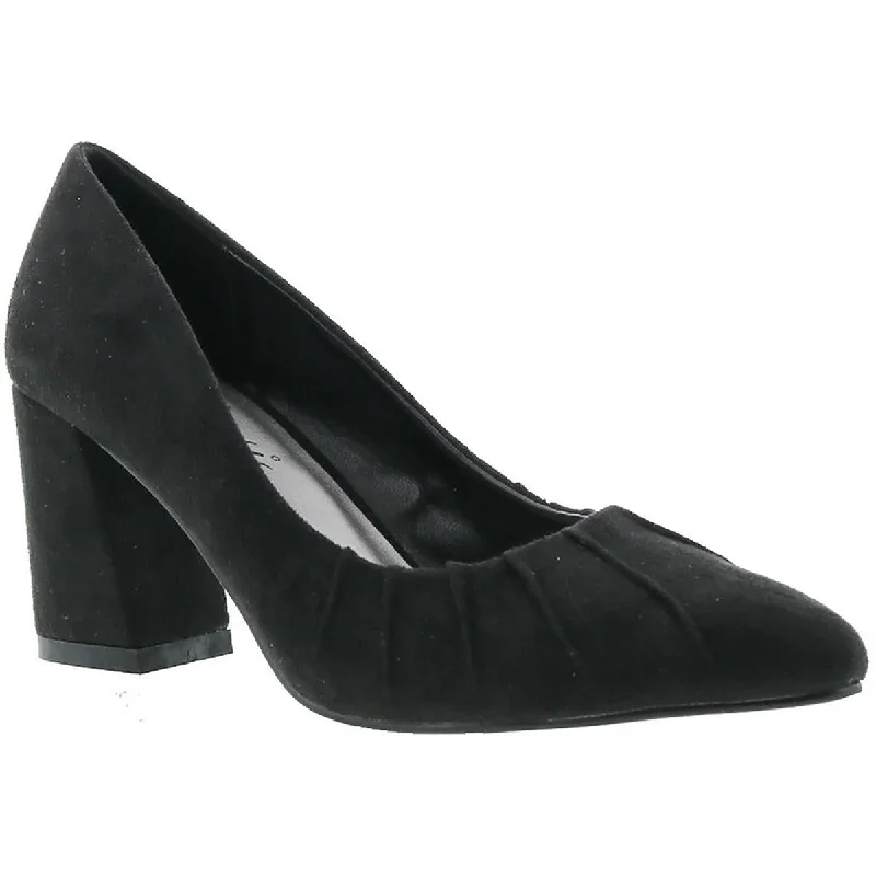 Bellini Womens Vinny Faux Suede Slip-On Pumps Ankle - High Military Boot Style  