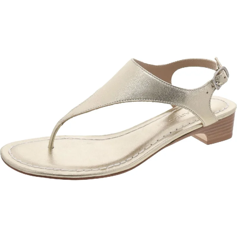 Bernardo Womens Leather et Thong Sandals Striped Shoe Style  