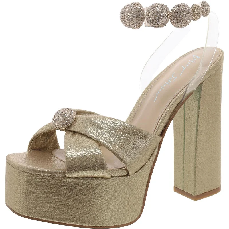 Betsey Johnson Womens Mason Dressy Slingback Platform Heels Smart - Shoe Functionality Style Betsey Johnson Womens Mason Dressy Slingback Platform Heels Smart - Shoe Functionality Style