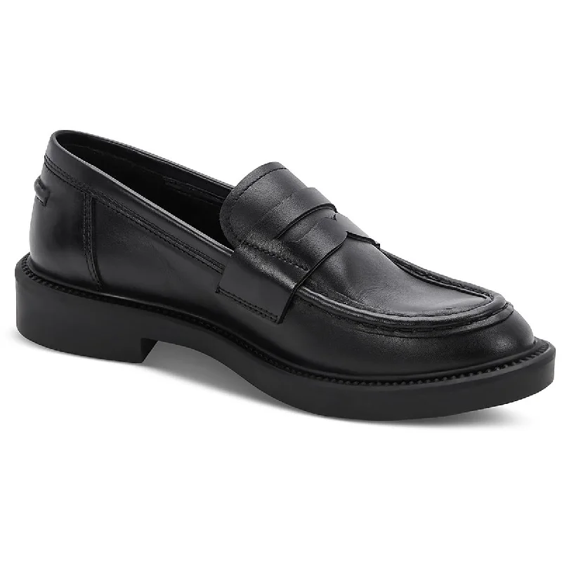 Blondo Womens Halo Leather Slip-On Loafers Blue Coast Loafer Aesthetic 