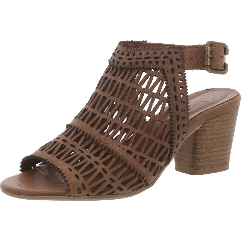 Bueno Womens Leather Cut-Out Ankle Strap Tassel Driving Shoe Look 