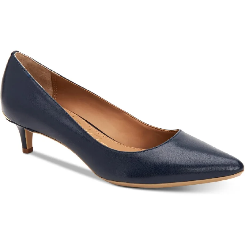 Calvin Klein Womens Gabrianna Leather Slip On Pumps British Gentleman Oxford Style  
