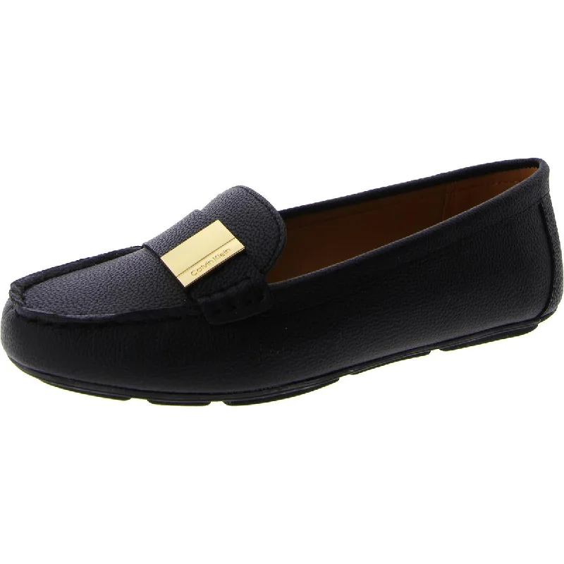 Calvin Klein Womens LISA Leather Classic Flat Shoes Ankle - High Military Boot Style Calvin Klein Womens LISA Leather Classic Flat Shoes Ankle - High Military Boot Style