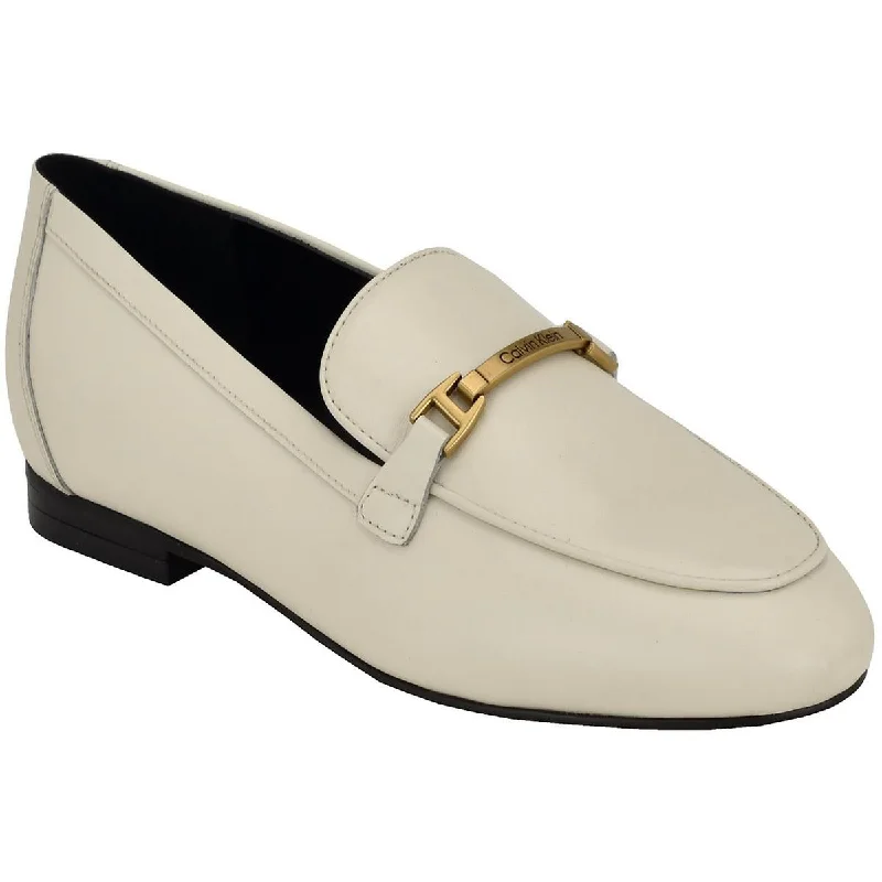 Calvin Klein Womens Sommiya Leather Dressy Loafers Wingtip Oxford Design 