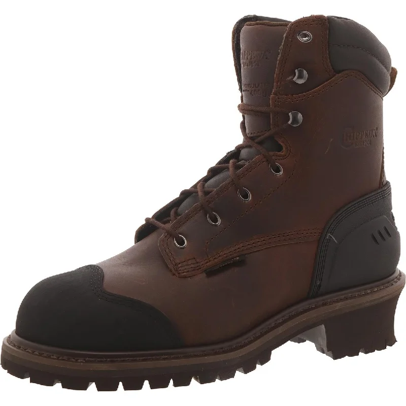 Chippewa Mens 8" Aldarion Waterproof Leather Work & Safety Boots Mod Oxford Design Chippewa Mens 8" Aldarion Waterproof Leather Work & Safety Boots Mod Oxford Design