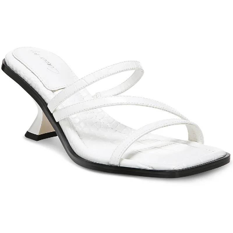 Circus by Sam Edelman Womens Felicity Embossed Square Toe Slide Sandals Tassel Driving Shoe Look Circus by Sam Edelman Womens Felicity Embossed Square Toe Slide Sandals Tassel Driving Shoe Look
