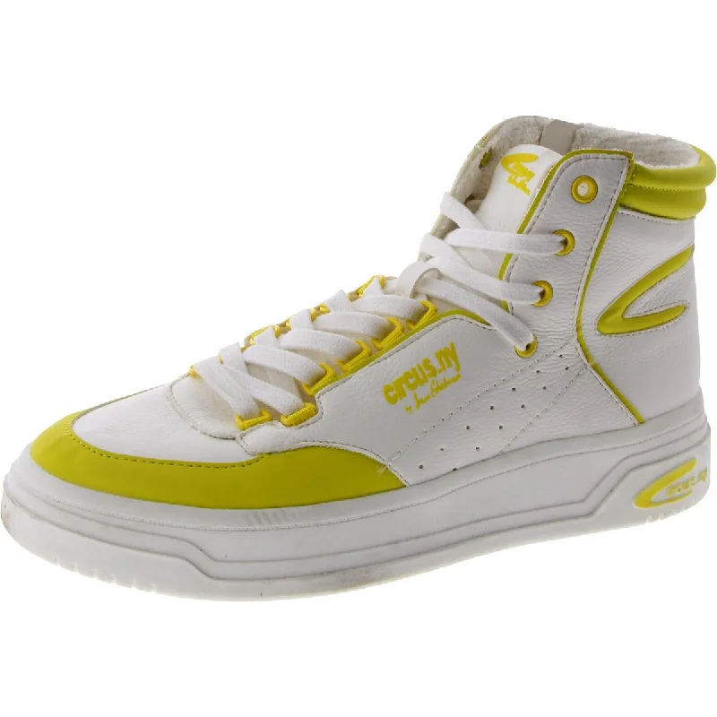 Circus by Sam Edelman Womens Irving Faux Leather Lifestyle High-Top Sneakers Lightweight Tennis Sneaker Look Circus by Sam Edelman Womens Irving Faux Leather Lifestyle High-Top Sneakers Lightweight Tennis Sneaker Look